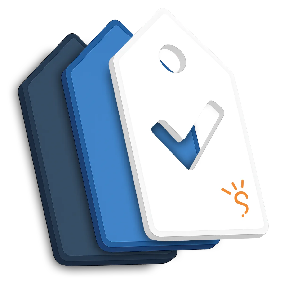 Product Save & Sync app icon — three stacked price tags with a tick